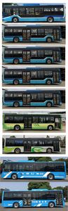 Chinese license plate cars TEG6105URBEV80 Pure electric city buses