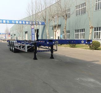 Minghang  ZPS9351TJZ Aluminum alloy container transport semi-trailer