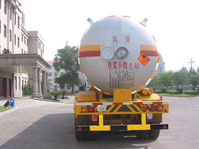 Jiancheng  JC9390GYQ Liquefied gas semi trailer transport vehicle