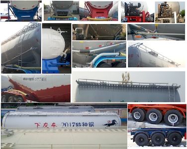 Enxin Business Brand Automobile HEX9402GFLAX Low density powder material transportation semi-trailer