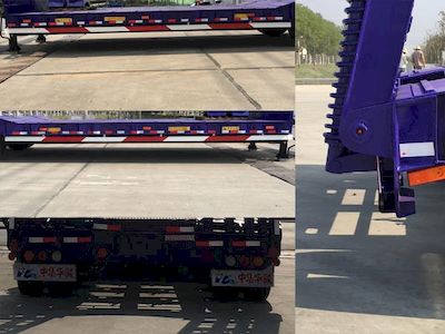 Huajun  ZCZ9392TDPJ Low flatbed semi-trailer