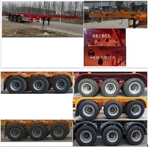 Fude Gold Medal Automobile FDJ9400TJZ Container transport semi-trailer