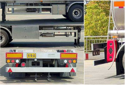 Qixing  QXC9401GYY Aluminum alloy oil transport semi-trailer