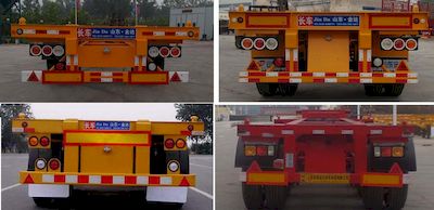 Liangyun brand automobile SLY9380TWY Transport semi-trailer of dangerous goods tank frame