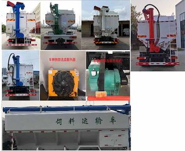 Huatong brand automobiles HCQ5181ZSLCA6 Bulk feed transport vehicle