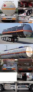 Lingyu  CLY9404GLYA Asphalt transport semi-trailer