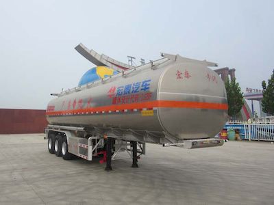 Zhengkang Hongtai brand automobiles HHT9403GYYB Aluminum alloy oil transport semi-trailer