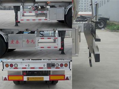 Zhengkang Hongtai brand automobiles HHT9403GYYB Aluminum alloy oil transport semi-trailer