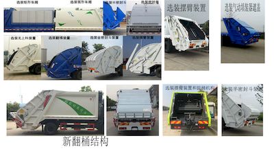 Zhuanwei  HTW5161ZYSD Compressed garbage truck