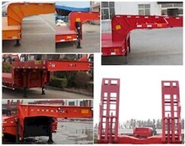 Yuntuo brand automobile CYL9350TDP Low flatbed semi-trailer