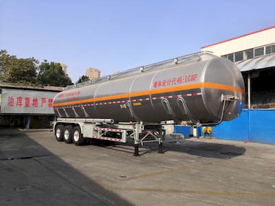 Tonghua  THT9401GRYH3 Aluminum alloy flammable liquid tank transport semi-trailer