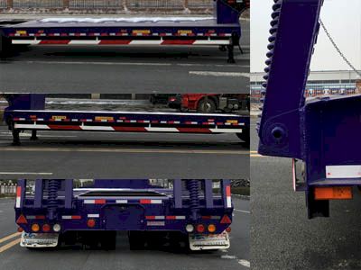 Huajun  ZCZ9407TDPK Low flatbed semi-trailer