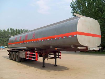 Qilu Zhongya  DEZ9400GRYB Flammable liquid tank transport semi-trailer