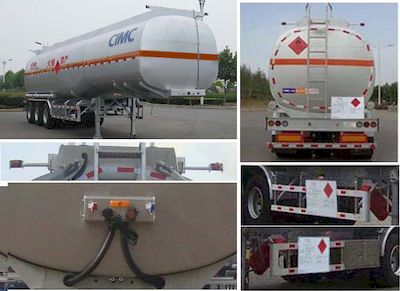 Lingyu  CLY9406GRYD Flammable liquid tank transport semi-trailer