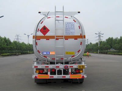 Lingyu  CLY9406GRYD Flammable liquid tank transport semi-trailer