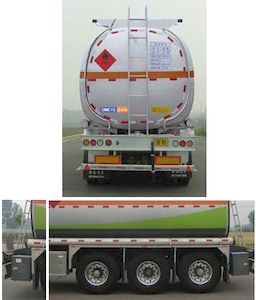 Lingyu  CLY9406GRYD Flammable liquid tank transport semi-trailer