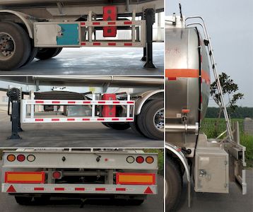 Shaanxi Automobile SHN9400GRYP448 Aluminum alloy flammable liquid tank transport semi-trailer