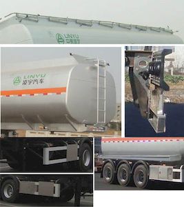 Lingyu  CLY9405GRY Flammable liquid tank transport semi-trailer