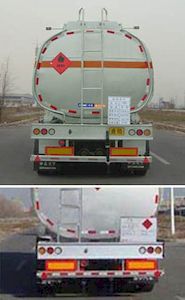 Lingyu  CLY9405GRY Flammable liquid tank transport semi-trailer