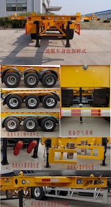 Shengrun  SKW9402TWY Transport semi-trailer of dangerous goods tank frame