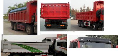 Jiefang Automobile CA3310P1K2L3T4E4A80 Flat head diesel dump truck