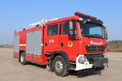 Chuanxiao brand automobiles SXF5192GXFAP60 Compressed air foam fire truck