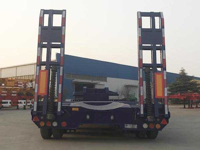 CIMC ZJV9371TDPQD Low flatbed semi-trailer