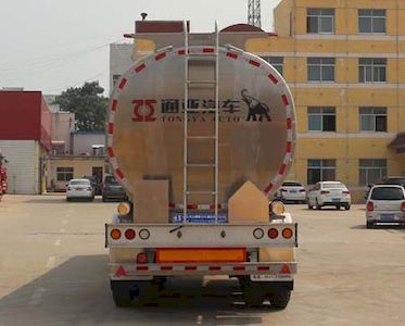 Tongyada  CTY9401GYSL42 Aluminum alloy liquid food transportation semi-trailer