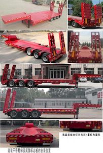 Tongqiang  LJL9401TDP Low flatbed semi-trailer