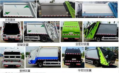 Jinchuang Jialan Brand Automobile KTE5120ZYSEQ6 Compressed garbage truck