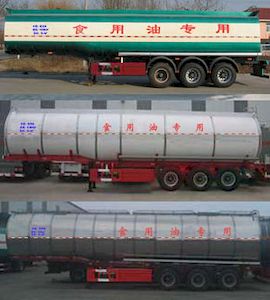 Huachang brand automobiles QDJ9401GYS Liquid food transportation semi-trailer