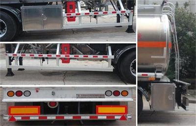 Dongfeng  DFZ9406GYY Aluminum alloy oil transport semi-trailer