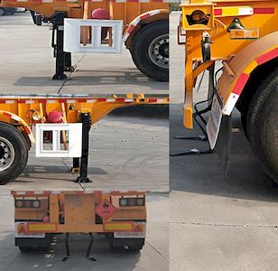 Liangyun brand automobile SLY9382TWY Transport semi-trailer of dangerous goods tank frame