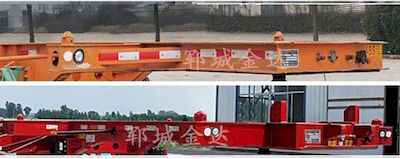 Liangyun brand automobile SLY9382TWY Transport semi-trailer of dangerous goods tank frame