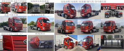 Jiefang Automobile CA4250P66K25T1E6 Flat head diesel semi-trailer tractor