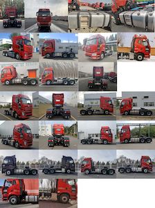 Jiefang Automobile CA4250P66K25T1E6 Flat head diesel semi-trailer tractor