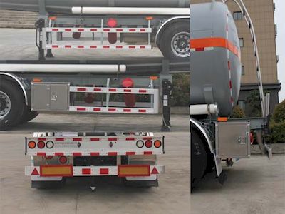 Wanqi Automobile CTD9405GRY Flammable liquid tank transport semi-trailer