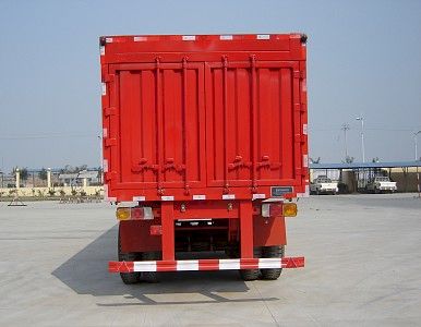 Jijun brand automobiles HJT9381XXY Box transport semi-trailer