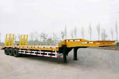 Huida brand automobiles YHD9370TDP Low flatbed semi-trailer