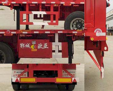 Xinkaida brand automobiles DLZ9403JSQ Truck mounted lifting and transportation of semi-trailers