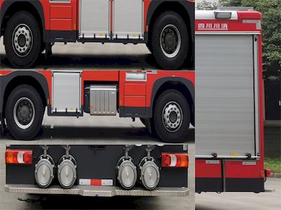 Chuanxiao brand automobiles SXF5372GXFSG180B Water tank fire truck