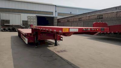 Zhongyuan Huitong brand automobile YGH9400TDP Low flatbed semi-trailer