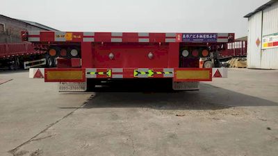 Zhongyuan Huitong brand automobile YGH9400TDP Low flatbed semi-trailer