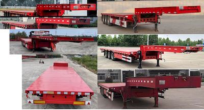 Zhongyuan Huitong brand automobile YGH9400TDP Low flatbed semi-trailer