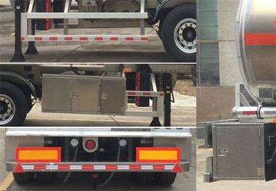 Dongfeng  DFZ9402GRY Aluminum alloy flammable liquid tank transport semi-trailer