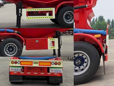 Liangyun brand automobile SLY9407GFL Medium density powder material transportation semi-trailer