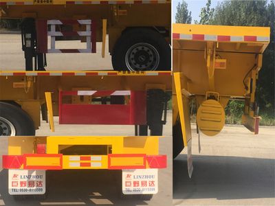 Linzhou  YDZ9407ZZXP Flat dump semi-trailer