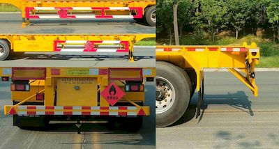 Changchunyu Chuangbai Automobile FCC9352TWY Transport semi-trailer of dangerous goods tank frame