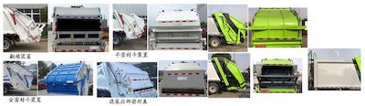 Zhuanwei  HTW5081ZYSCA Compressed garbage truck