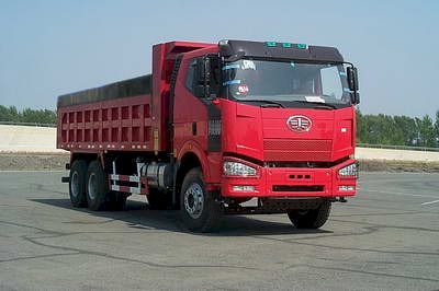 Jiefang Automobile CA3250P66K2L3T1E Flat head diesel dump truck